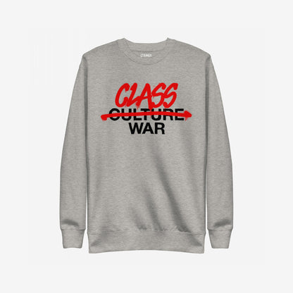 Class War Hoodie & Sweatshirt featuring bold CLASS WAR graffiti-style lettering over CULTURE WAR, embodying a message of social justice and activism. Ideal for organizers and fighters challenging the status quo.