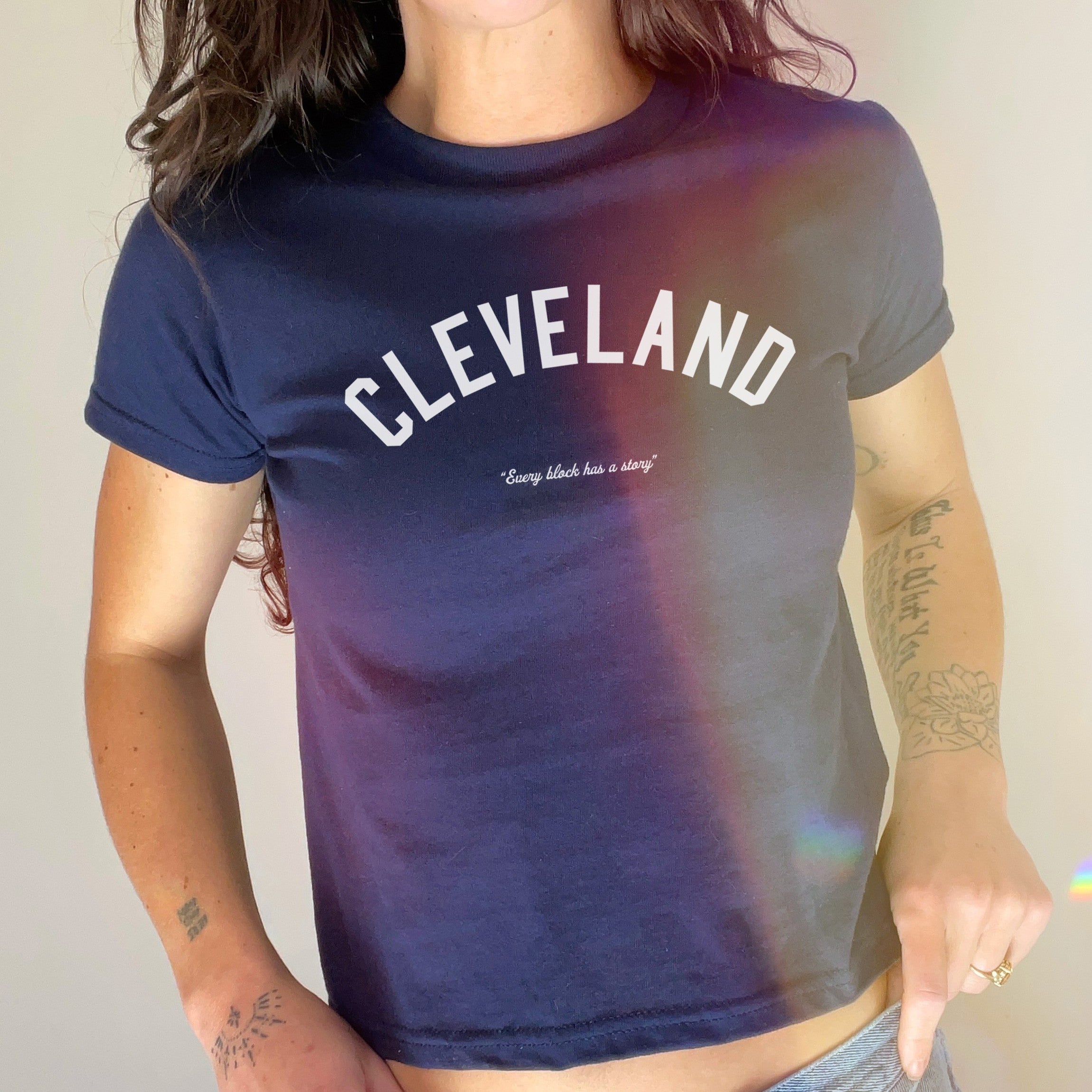 Cleveland Story Women's Baby Tee