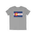 The Colorado No Kings Flag Shirt features a distressed state flag graphic with NO KINGS NO MASTERS text, embodying rebellion