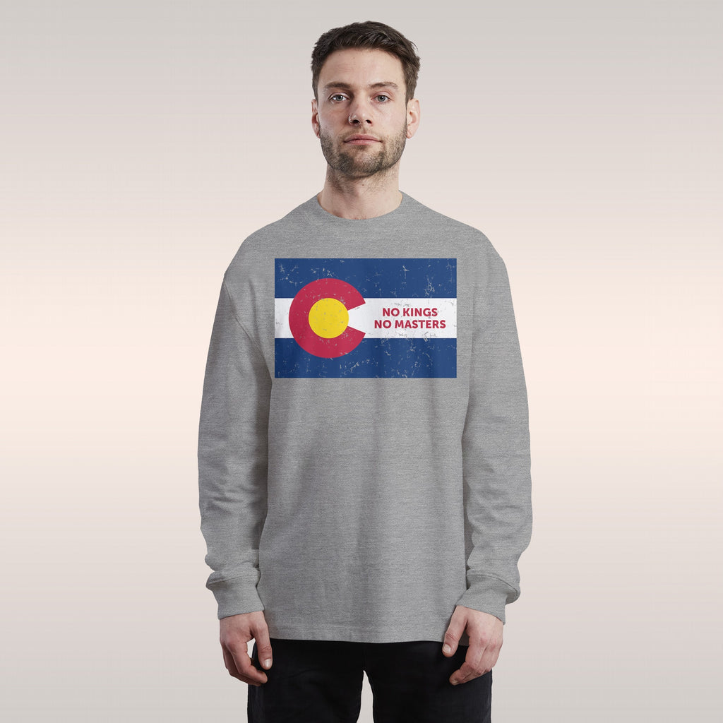 Colorado No Kings Flag Long Sleeve T-shirt