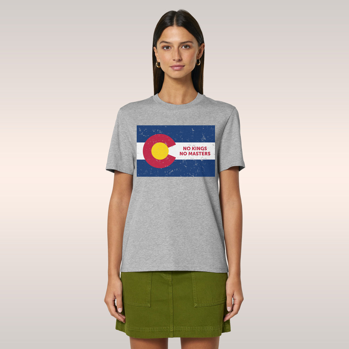 Colorado No Kings Flag T-shirt