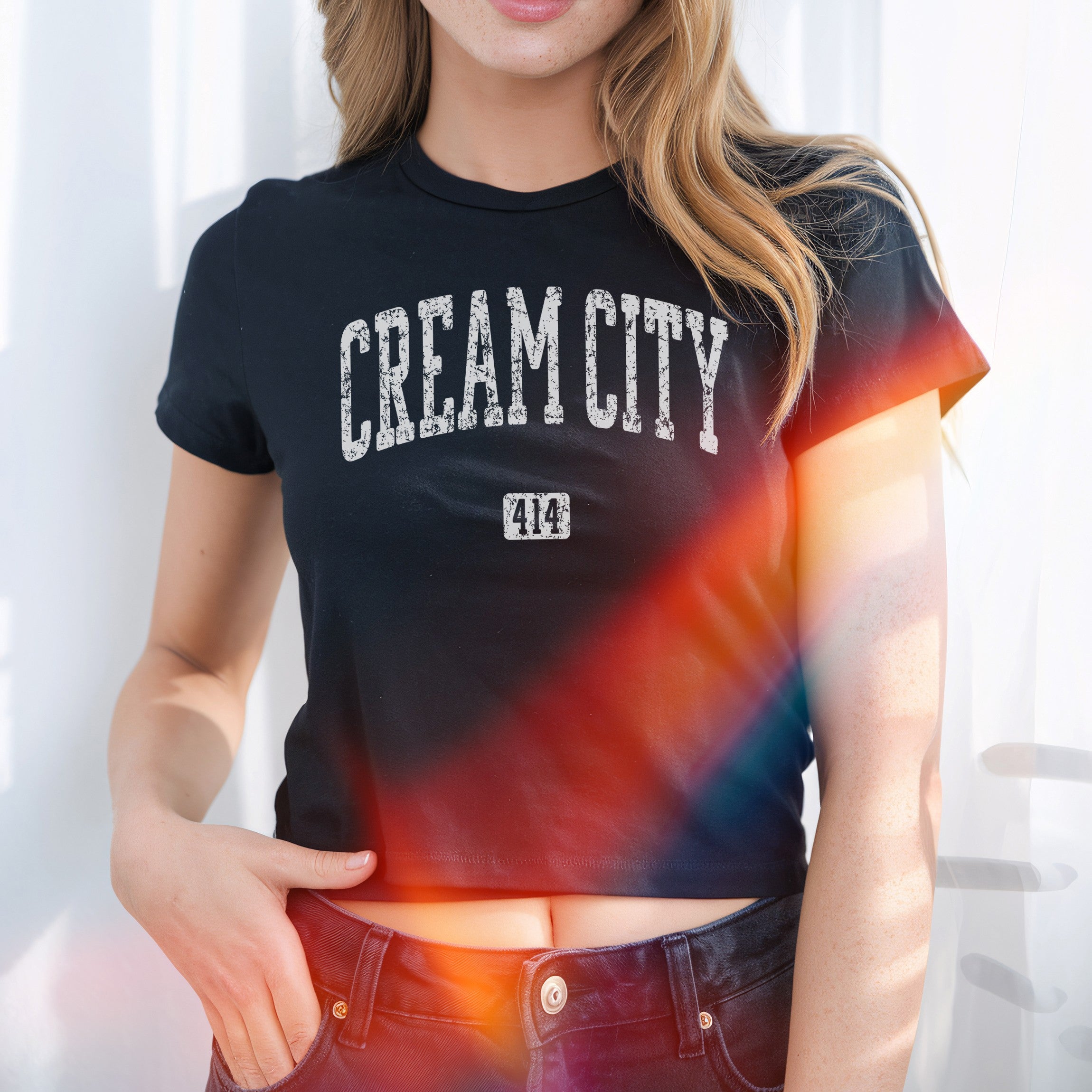 Cream City 414 Milwaukee Women's Baby Tee