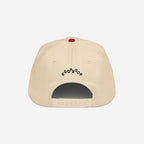 Back view of Custom Hate Has No Home Here 5-Panel Hat, featuring an EGOPROOF logo above the snap closure, embodying unity and anti-hate values with its purposeful design.