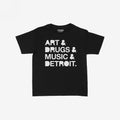 Detroit Art Drugs Music Women's Baby Tee