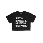 Detroit Art Drugs Music Crop Top