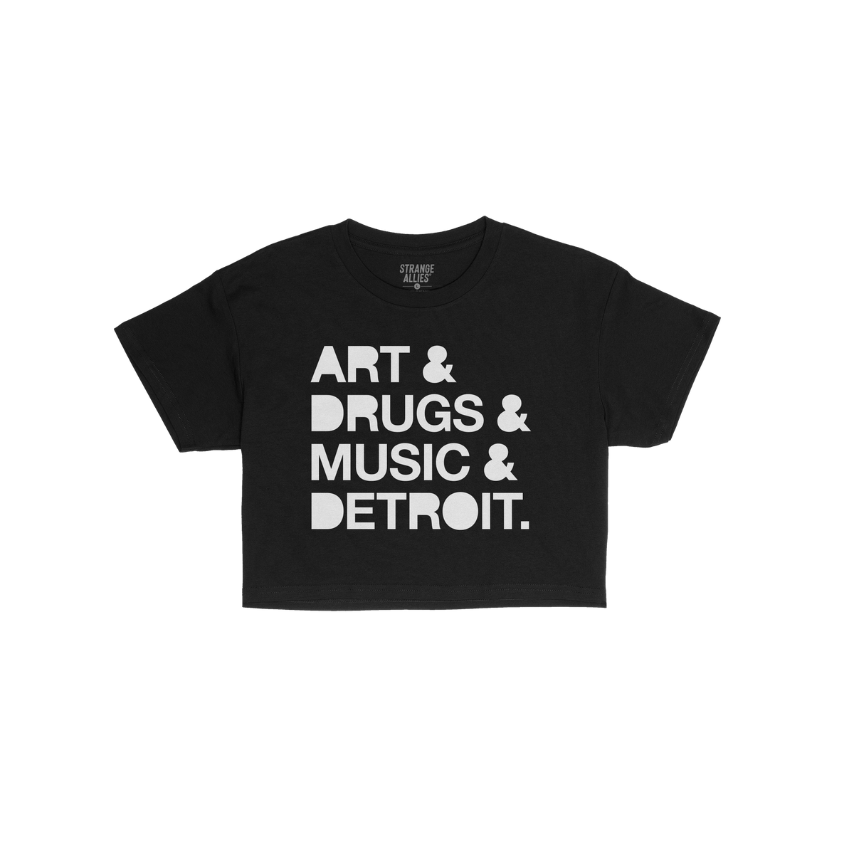 Detroit Art Drugs Music Crop Top