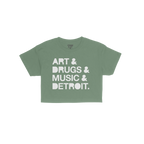 Detroit Art Drugs Music Crop Top