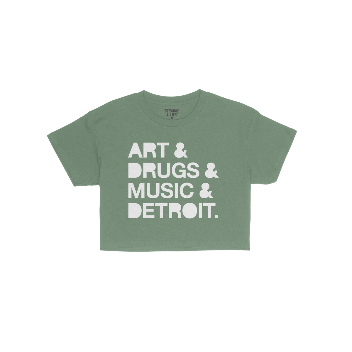Detroit Art Drugs Music Crop Top