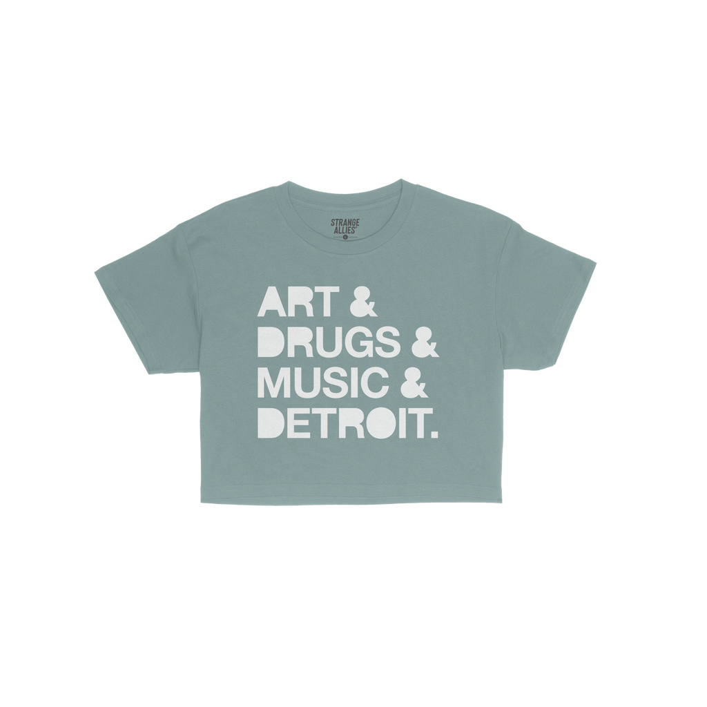 Detroit Art Drugs Music Crop Top