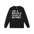Detroit Art Drugs Music Long Sleeve T-shirt