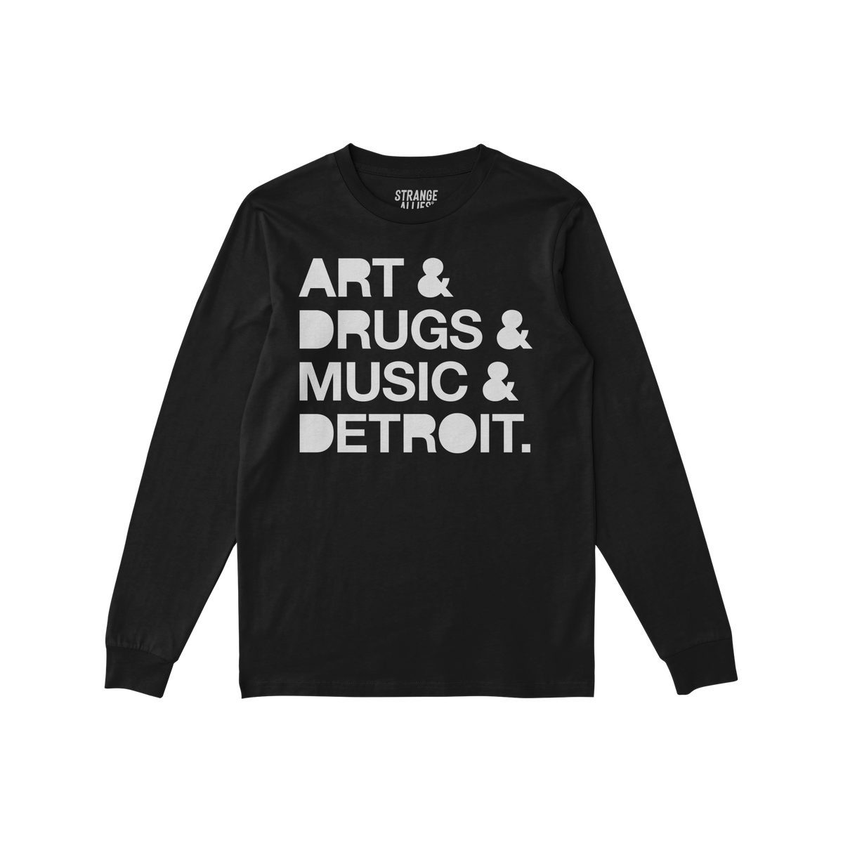 Detroit Art Drugs Music Long Sleeve T-shirt