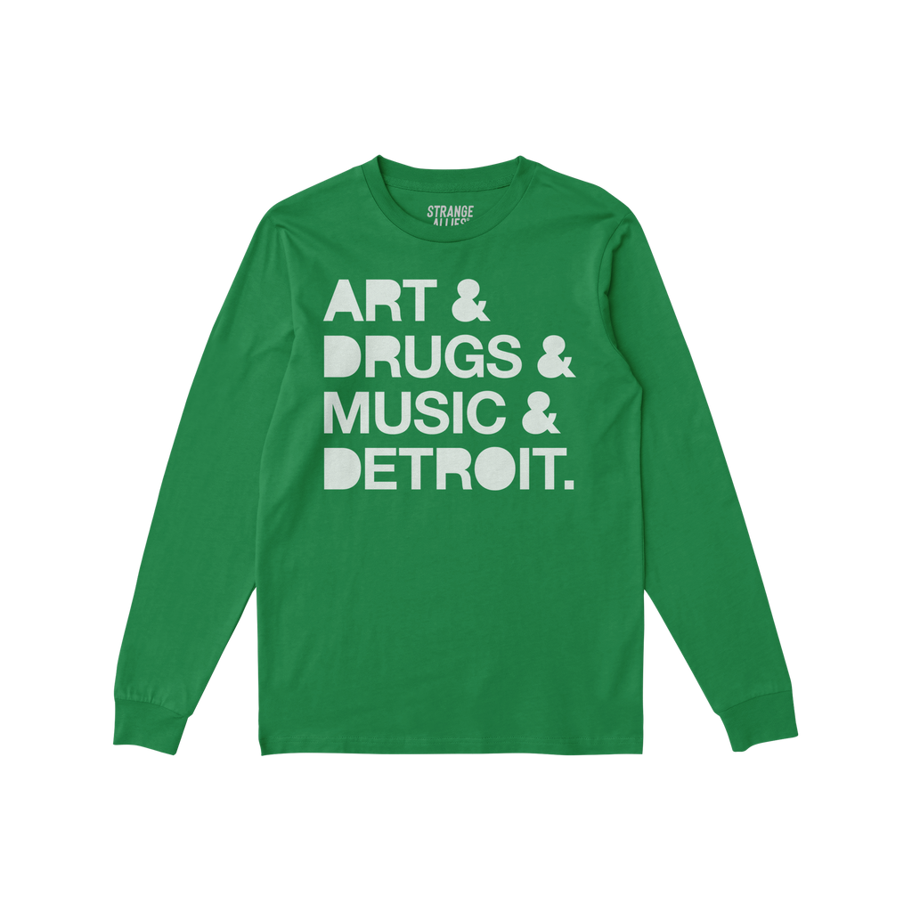 Detroit Art Drugs Music Long Sleeve T-shirt