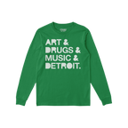 Detroit Art Drugs Music Long Sleeve T-shirt