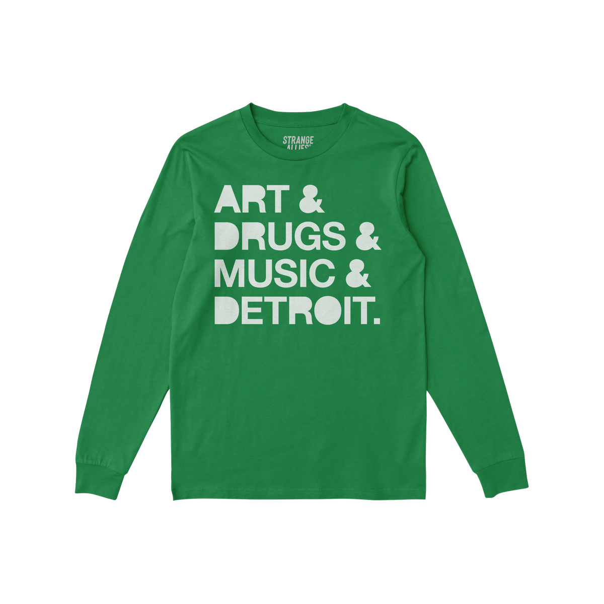 Detroit Art Drugs Music Long Sleeve T-shirt