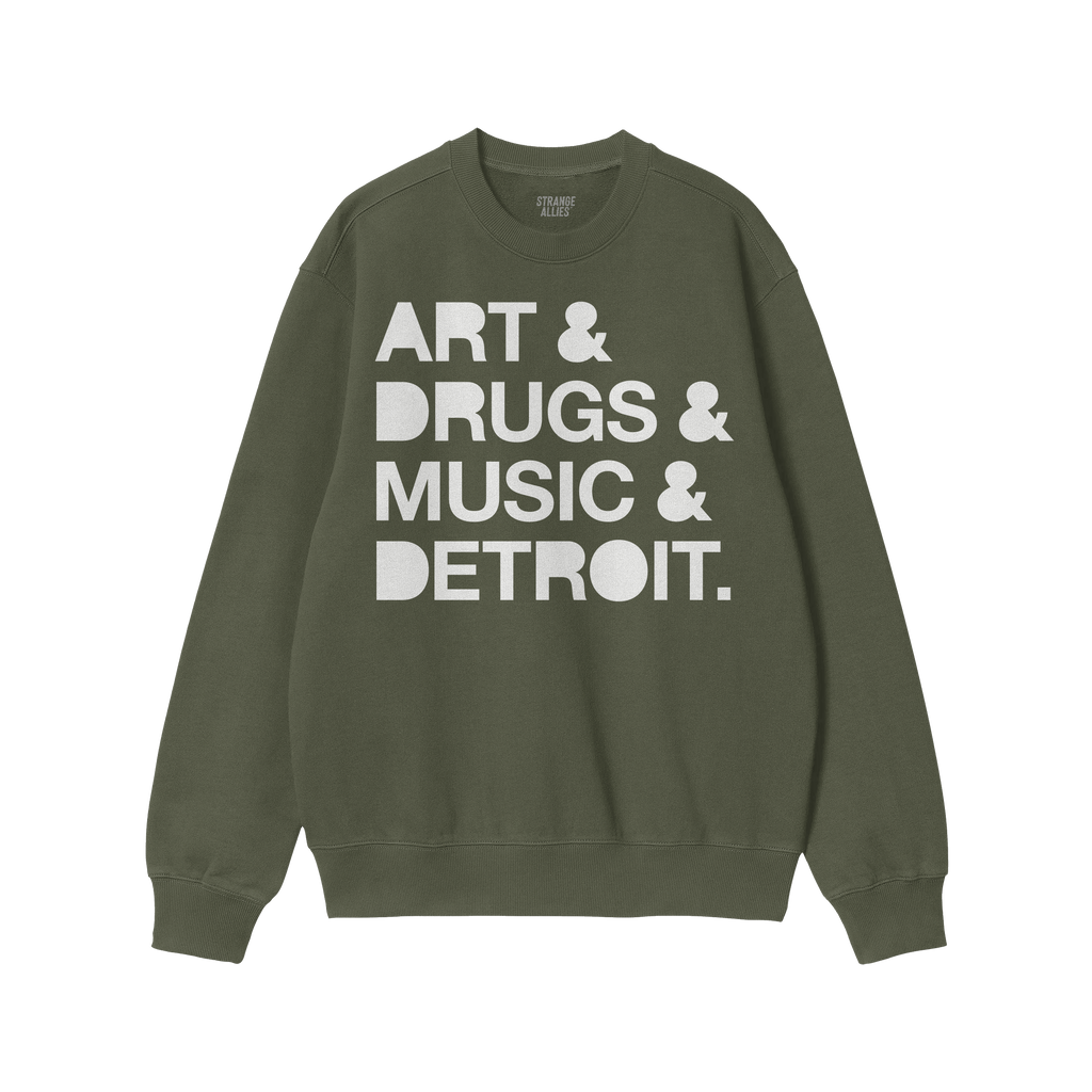 Detroit Art Drugs Music Sweatshirt