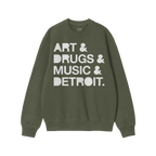 Detroit Art Drugs Music Sweatshirt