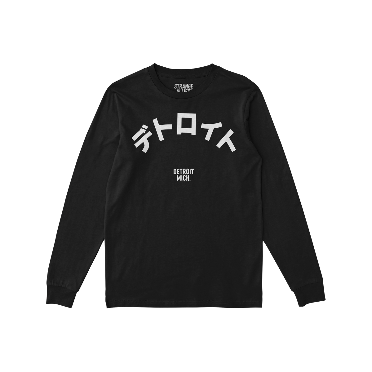 Detroit Japanese Long Sleeve T-shirt