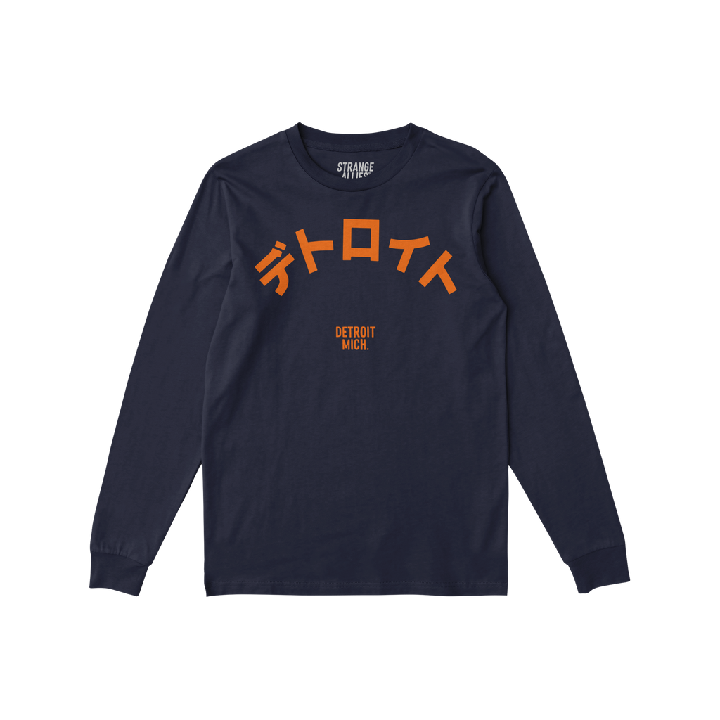 Detroit Japanese Long Sleeve T-shirt