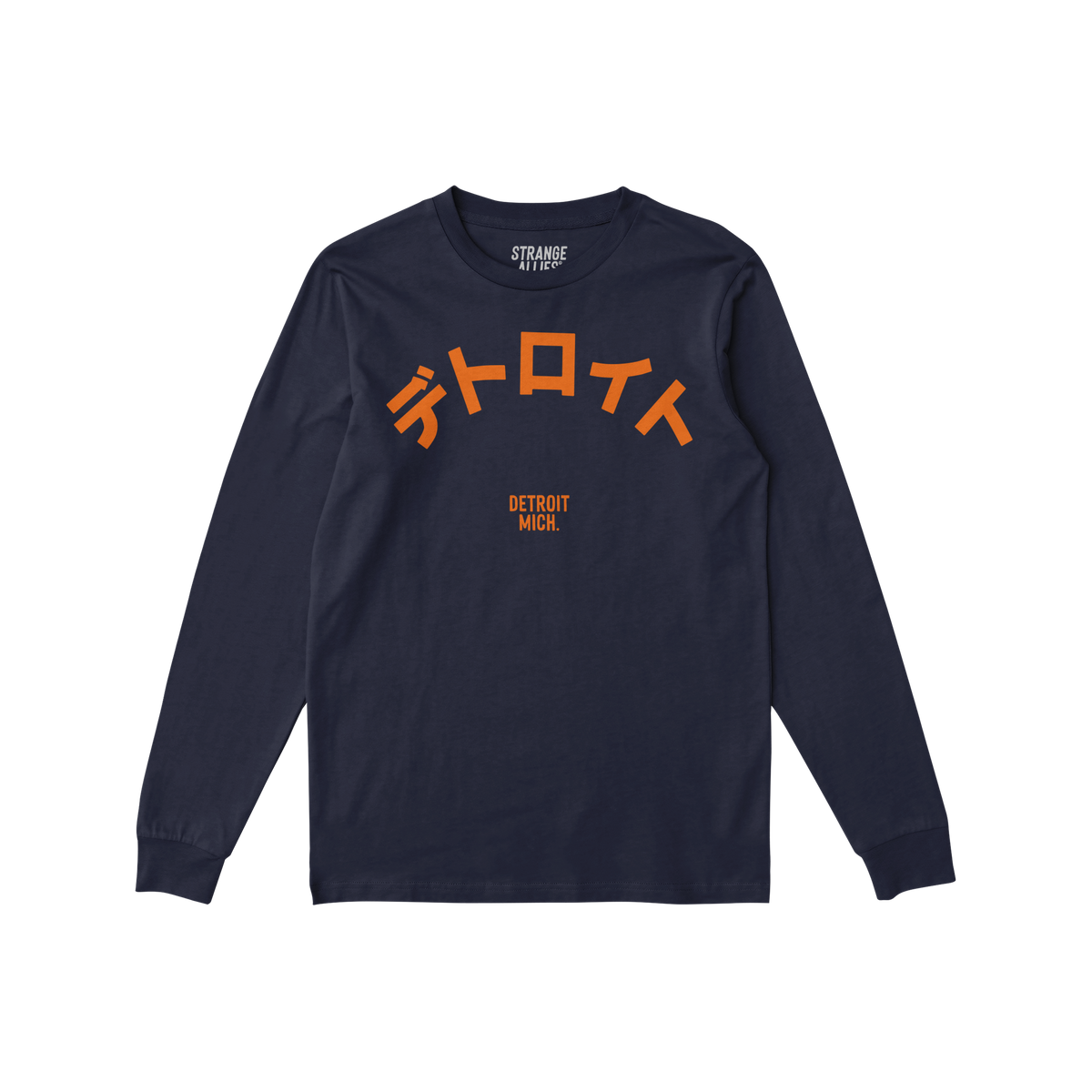 Detroit Japanese Long Sleeve T-shirt