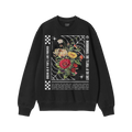 The Dreams sweatshirt features vintage floral graphics, checkerboard, spider-web, and star motifs, with the slogans “DREAM 