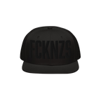 FCKNZS Hat: A black snapback cap with tone-on-tone embroidered FCKNZS slogan, boldly expressing anti-fascist sentiments. Idea