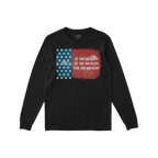 For The Wealthy T-shirt features a distressed U.S. flag design with bold text critiquing wealth disparity, perfect for making