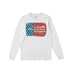 For The Wealthy T-shirt features a distressed U.S. flag graphic with bold text critiquing societal power structures, embodyin