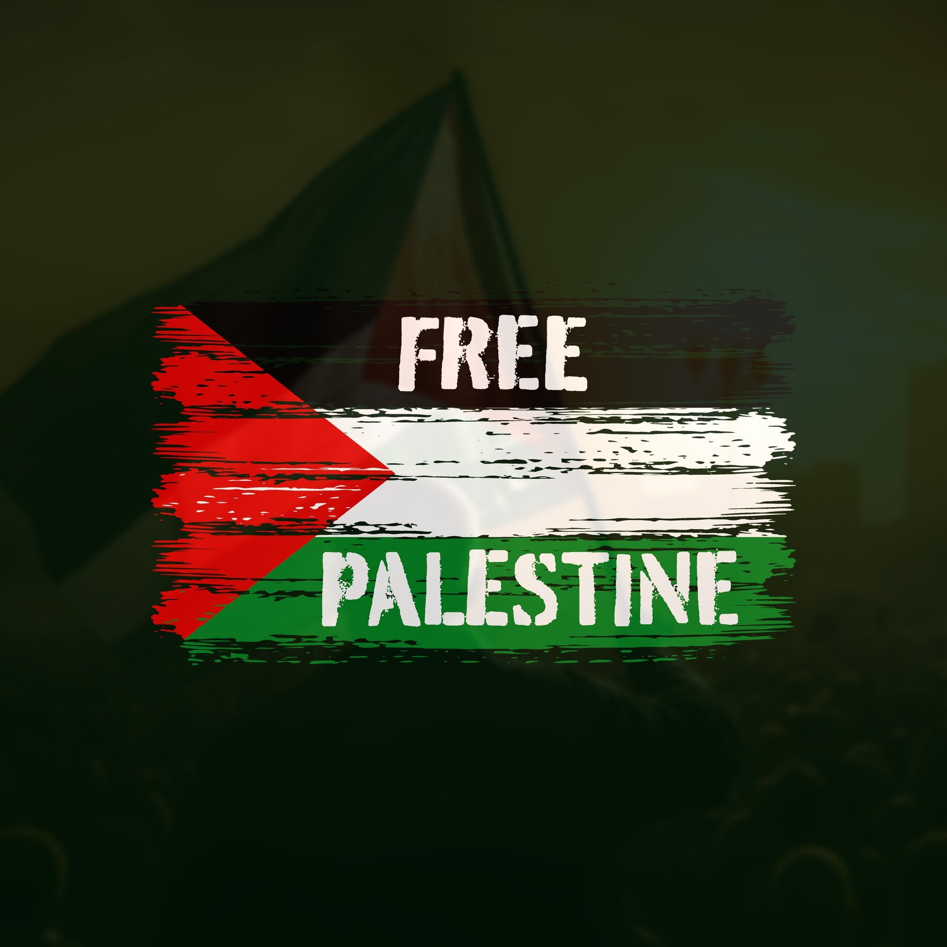 Free Palestine Shirt featuring a distressed Palestinian flag with FREE PALESTINE text, embodying resistance and activism. Ideal for allies in marches, classrooms, and daily life, supporting justice and liberation.