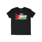 Free Palestine Shirt featuring a distressed Palestinian flag with FREE above and PALESTINE below in white, symbolizing resist