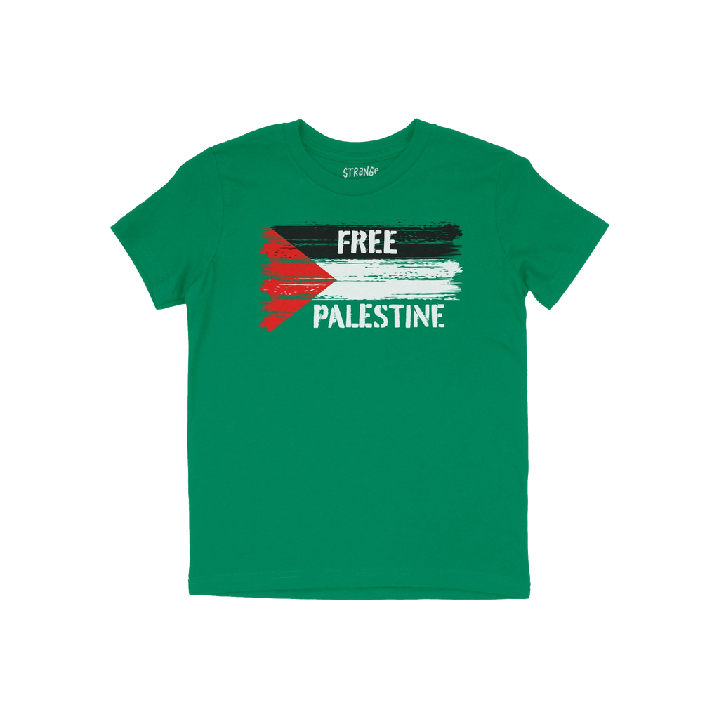Free Palestine Shirt featuring a distressed Palestinian flag graphic with FREE PALESTINE text, symbolizing resistance and jus