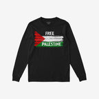 Free Palestine Shirt featuring a distressed Palestinian flag in brush-stroke style and “FREE PALESTINE” text, embodying resistance and advocacy for justice, ideal for activists and allies.