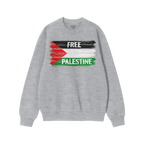 Free Palestine Shirt featuring a brush-stroke Palestinian flag and bold FREE PALESTINE text, symbolizing resistance and justi