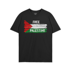 Free Palestine Shirt featuring a stylized Palestinian flag with FREE PALESTINE in distressed font, symbolizing resistance and