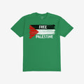 Free Palestine Shirt featuring a stylized Palestinian flag with FREE PALESTINE slogan, symbolizing resistance and justice. Ideal for activists and allies supporting liberation and equality through everyday wear.