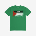 Free Palestine Shirt featuring a stylized Palestinian flag with FREE PALESTINE slogan, symbolizing resistance and justice. Ideal for activists and allies supporting liberation and equality through everyday wear.