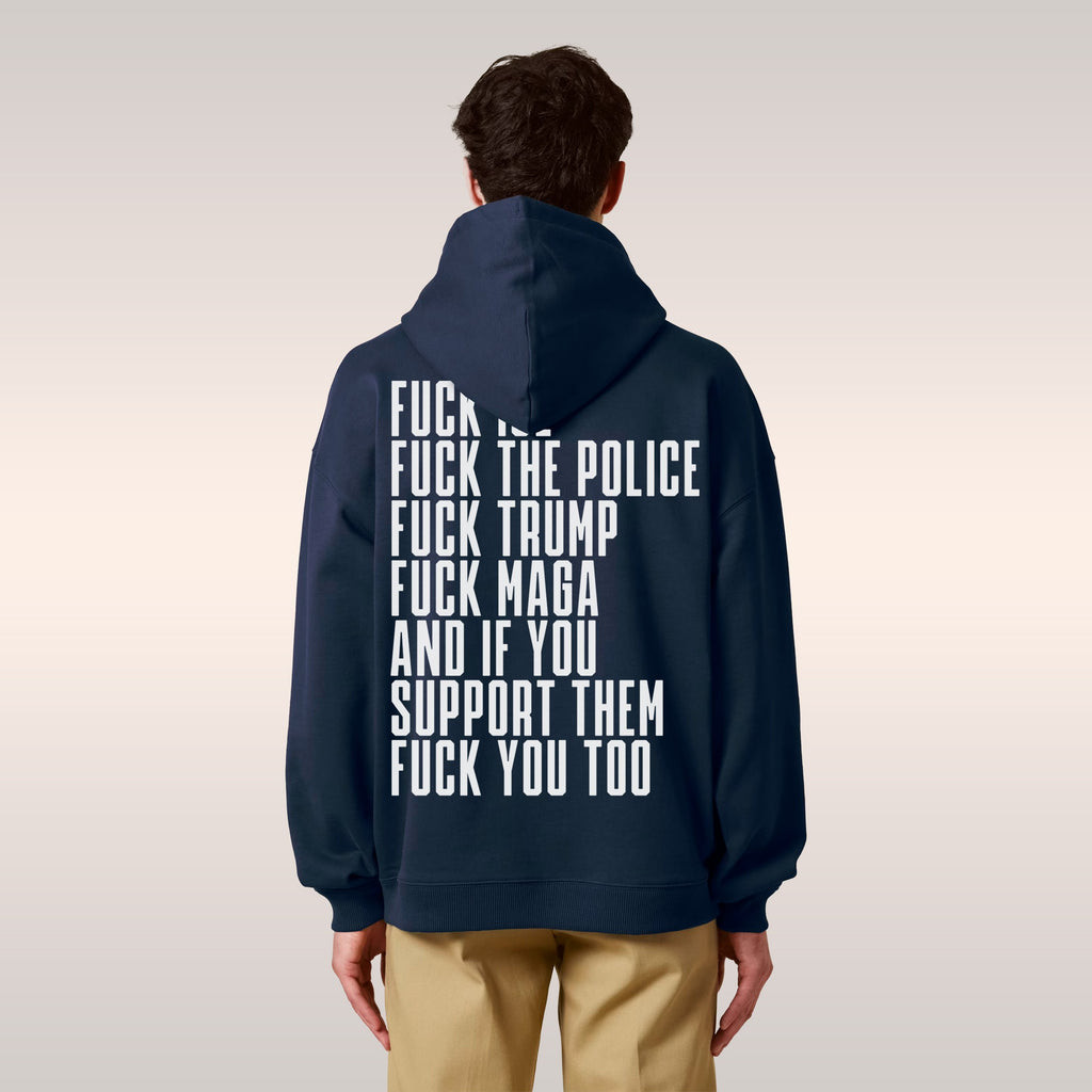 Fuck 'Em All Back Print Hoodie