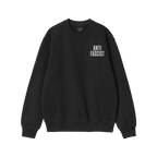 The image shows the Fuck 'Em All Back Print Shirt, a black sweatshirt with ANTI FASCIST on the chest, symbolizing resistance 