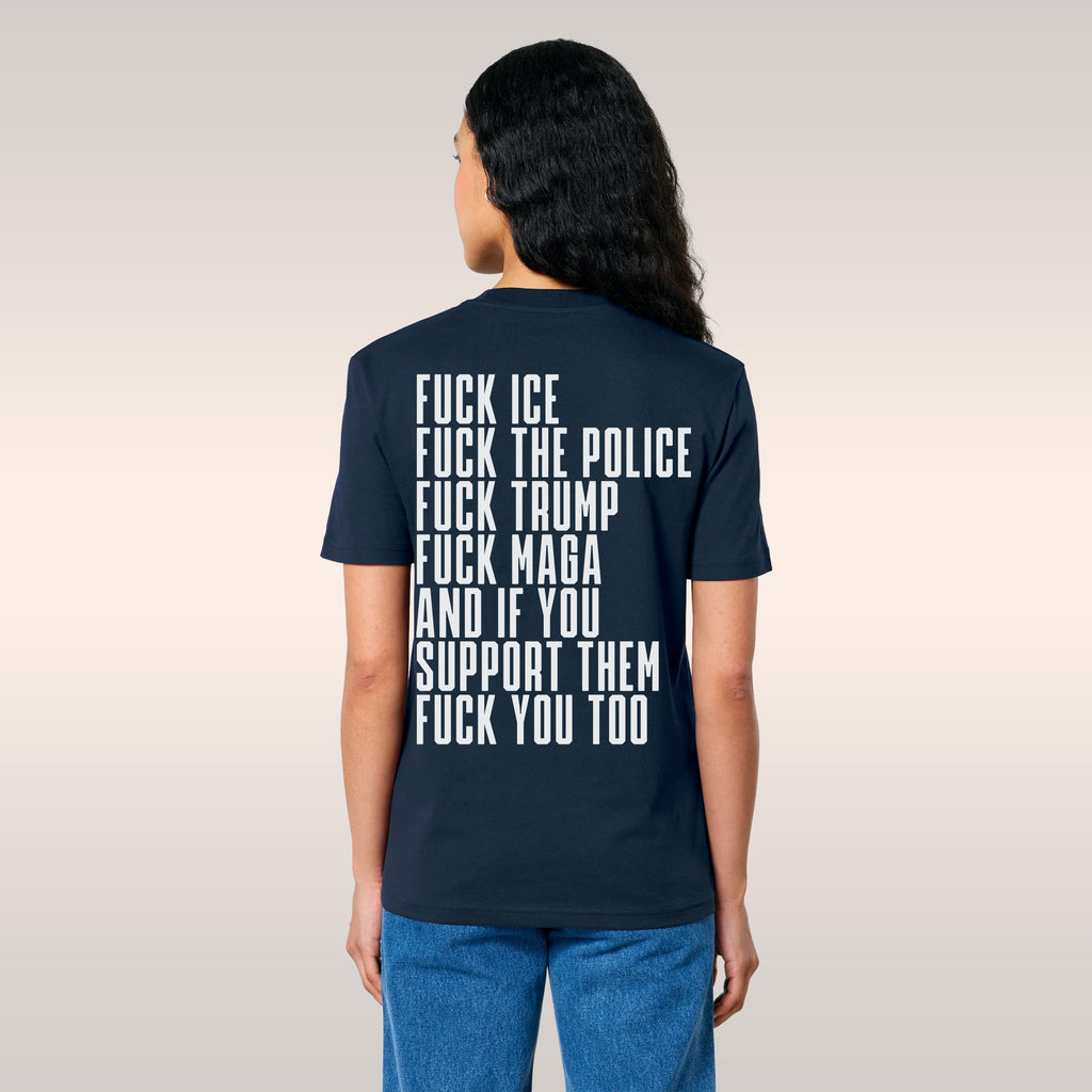 Fuck 'Em All Back Print T-shirt