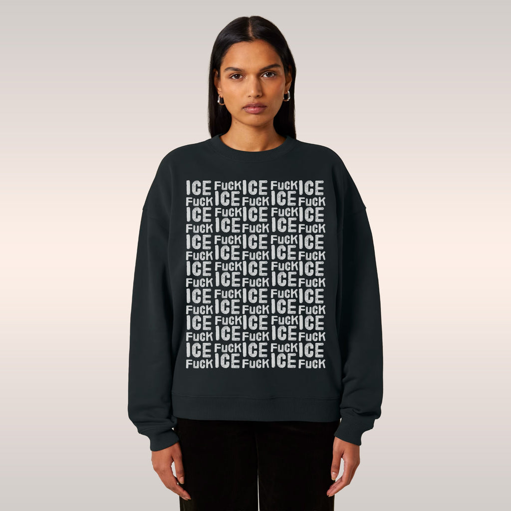 Fuck ICE Pattern Sweatshirt