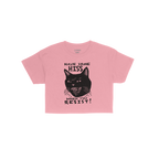 Hiss When You Resist Cat Crop Top