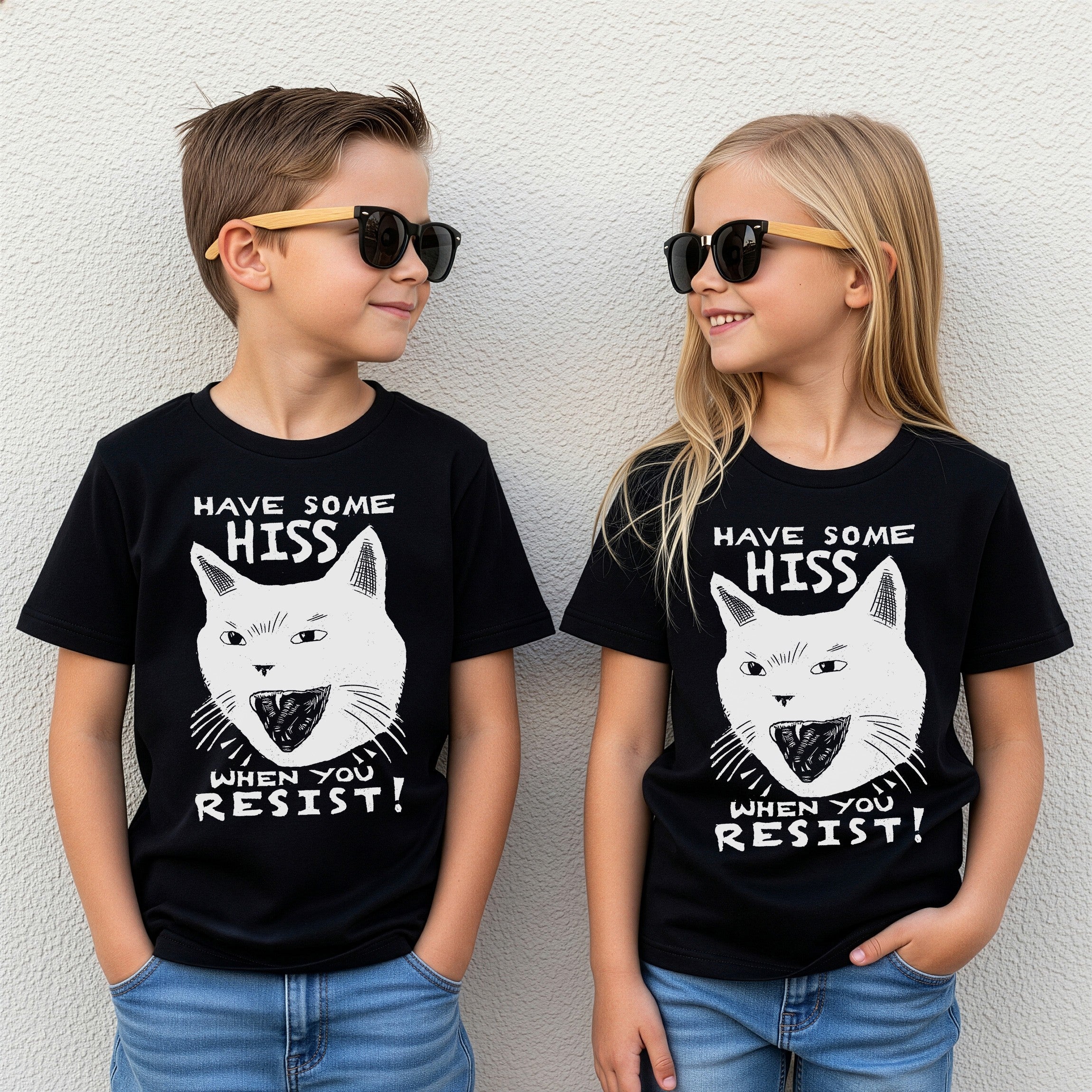 Hiss When You Resist Cat T-shirt
