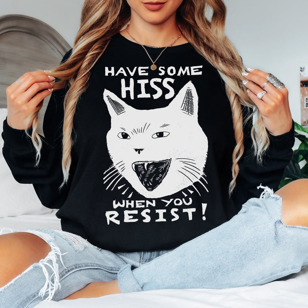 Hiss When You Resist Cat T-shirt