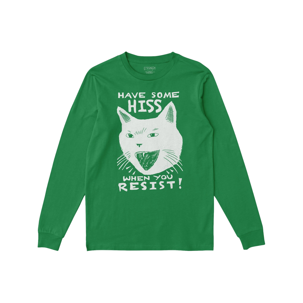 Hiss When You Resist Cat Long Sleeve T-shirt