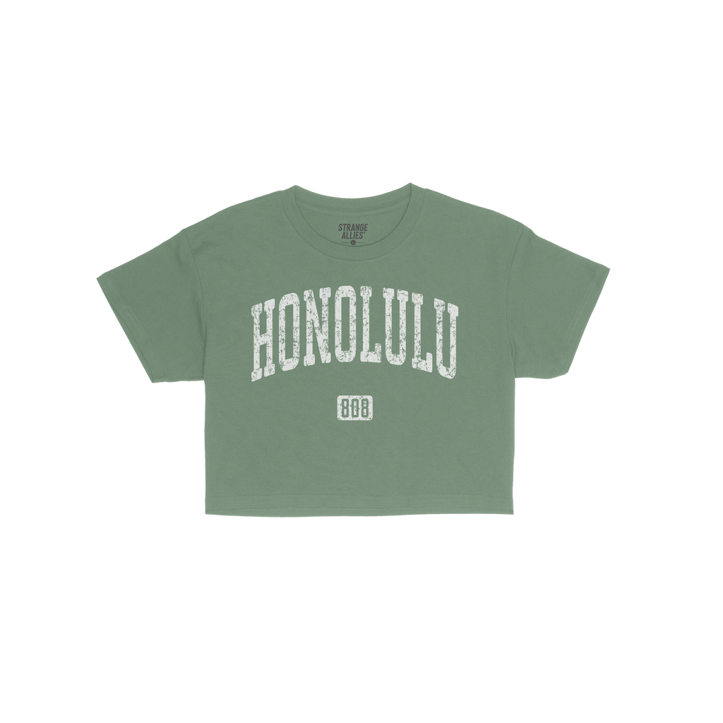 Honolulu 808 Crop Top