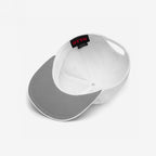 Inside view of the Hop Nug Hat, showcasing its sweatband, six-panel stitching, and adjustable back strap. A gray brim underside and OTTO tag are visible, highlighting its craft beer culture appeal.