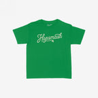 Hopsmash Women's Baby Tee featuring Hopsmash in cream script with hop icon, capturing vintage beer culture and rebellious spirit. Perfect for showcasing brewery style with a modern Y2K twist.