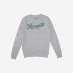 Hopsmash Hoodie & Sweatshirt features a light-gray crewneck with Hopsmash in green script and a hop-cone icon, embodying bold, hop-loving individuality.