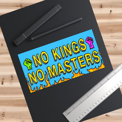 No Kings No Masters Sticker