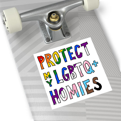 Protect My LGBTQ+ Homies Sticker & Magnet