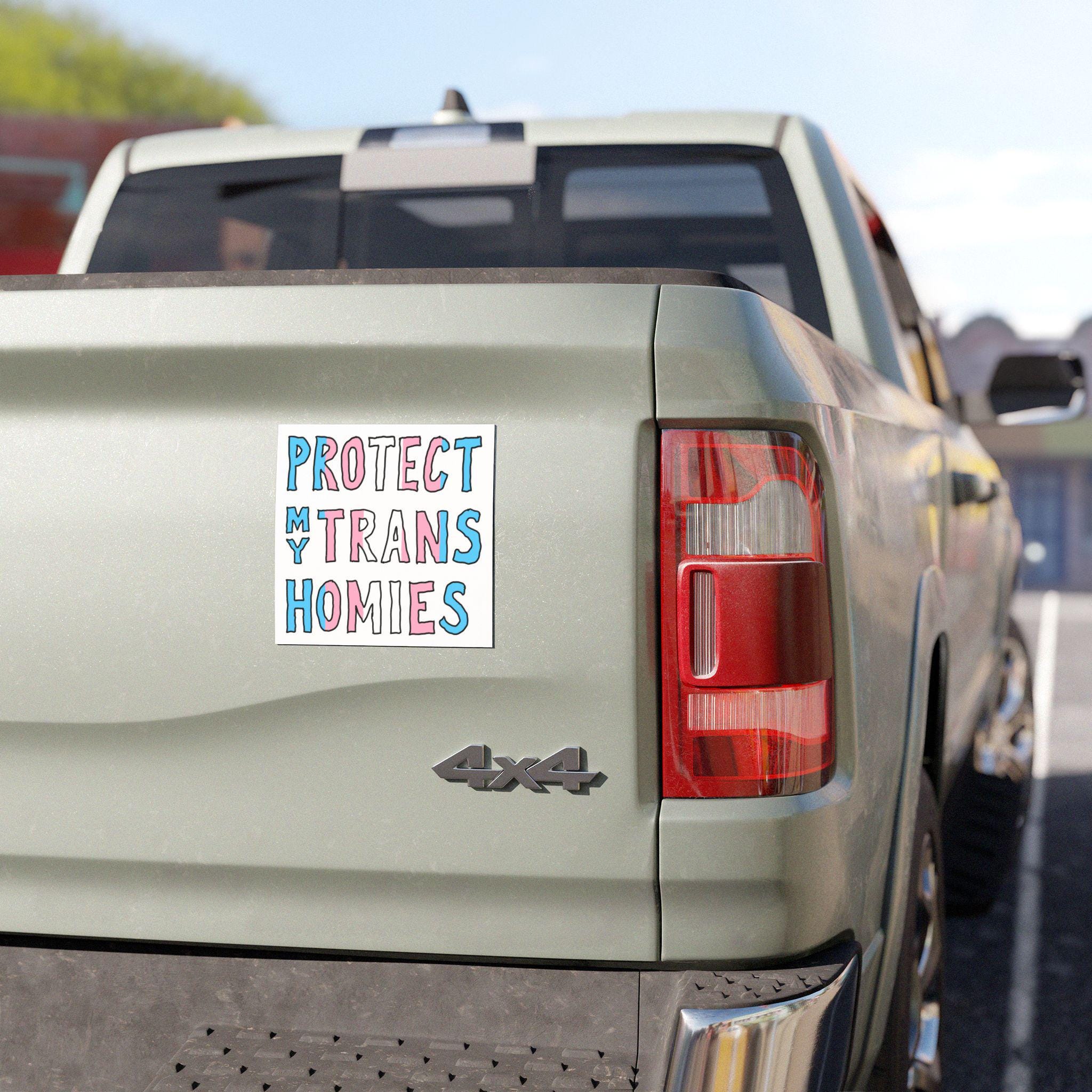 Protect My Trans Homies Sticker & Magnet by Strange Gang